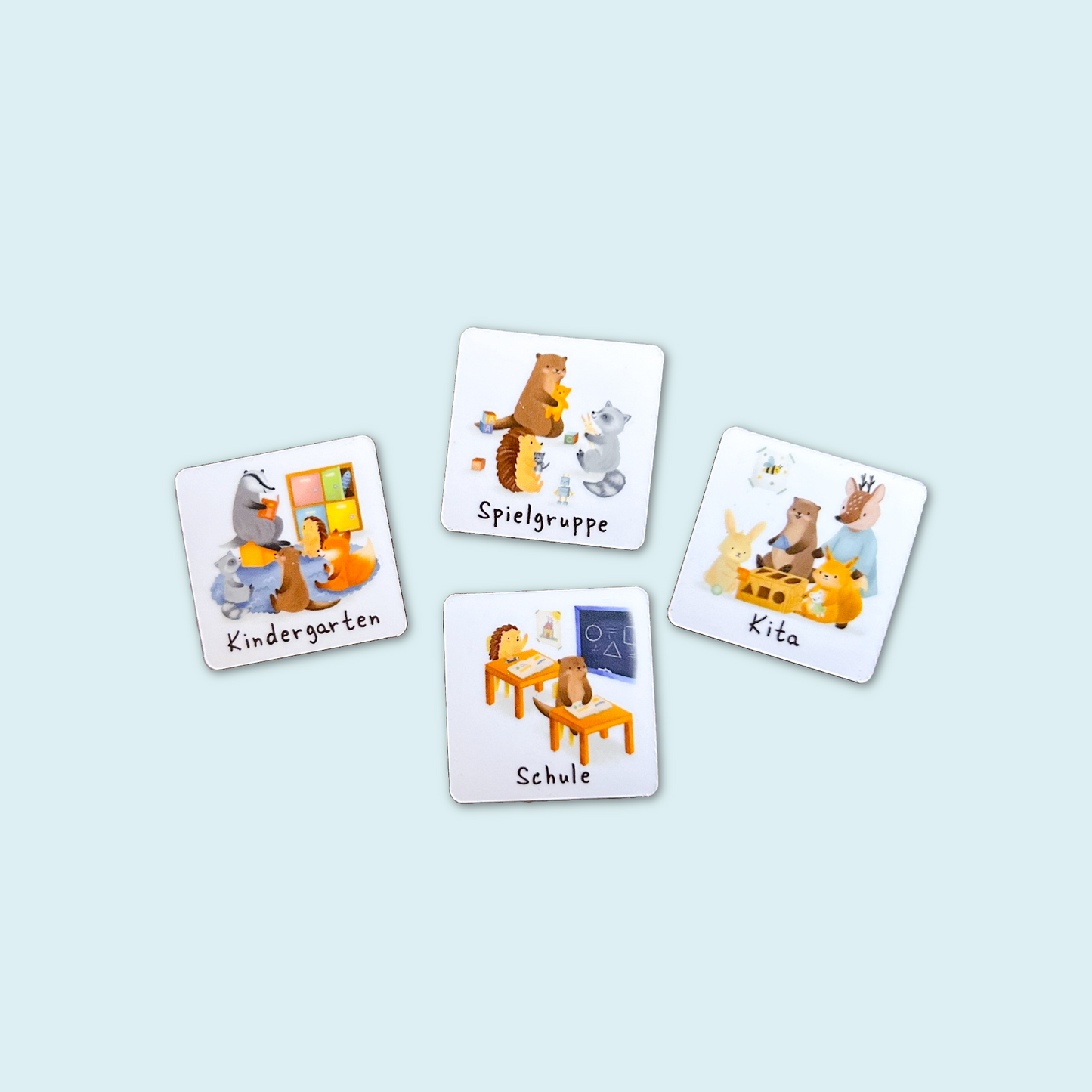 Wochenplaner-Magnete Schule / Kita / Kindergarten / Spielgruppe
