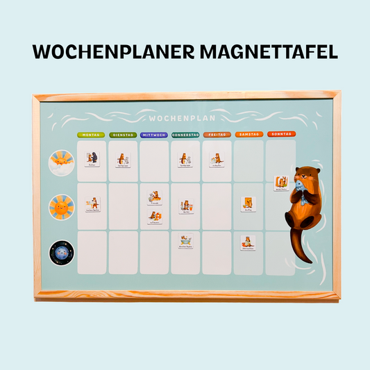 Wochenplaner Magnettafel Holz